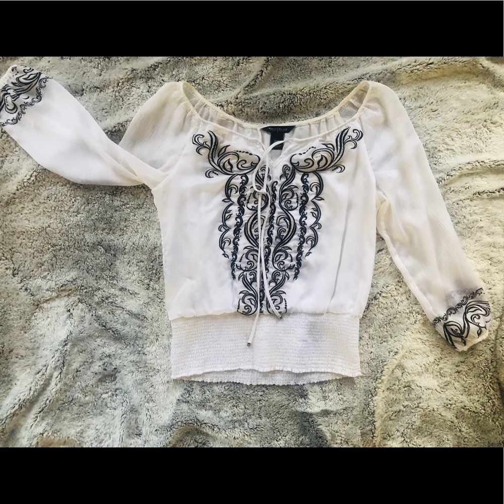 White House Black Market Long Sleeved Blouse